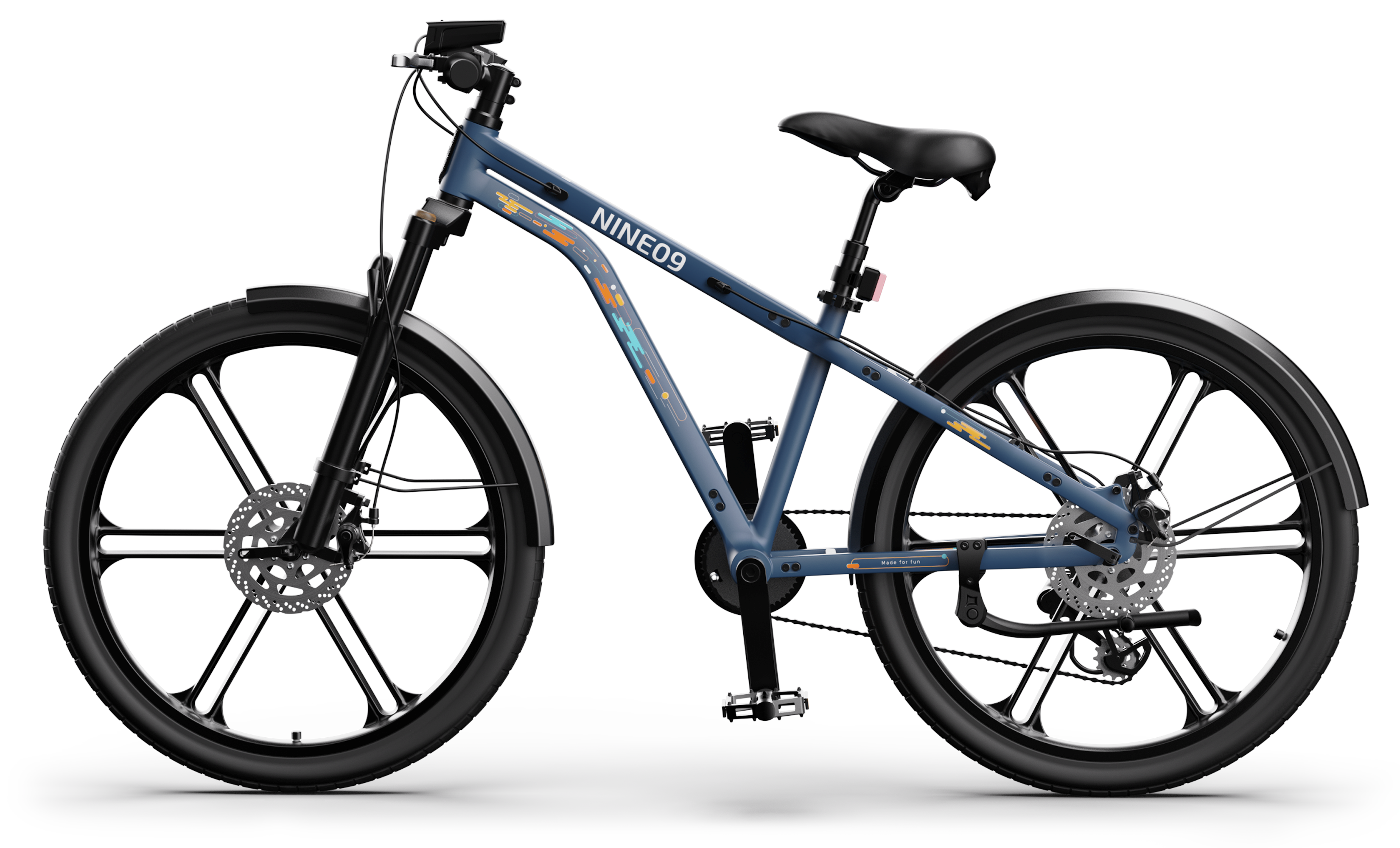 kiko børnecyklen set fra siden